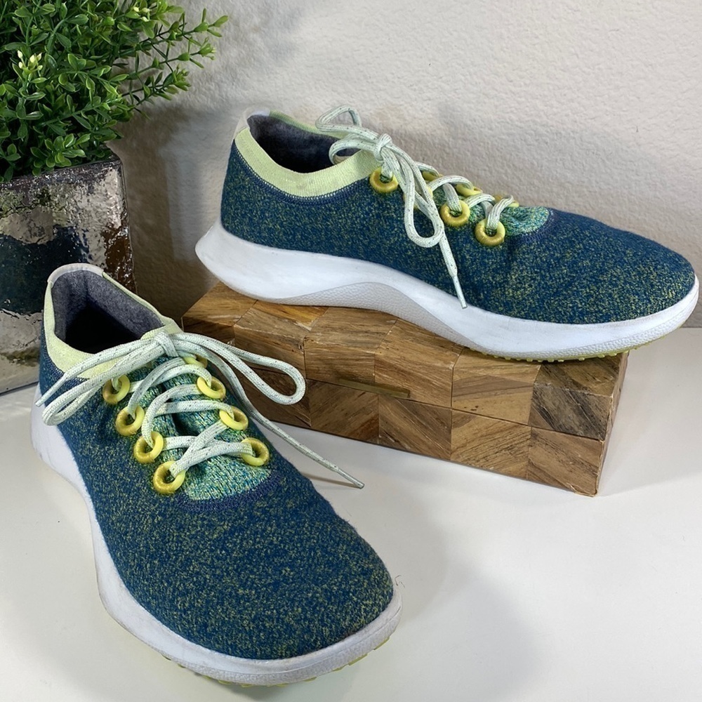 Clearance! ALLBIRDS Wool Dasher Mizzle WDM Green Running Shoes Sneaker Size 13.5